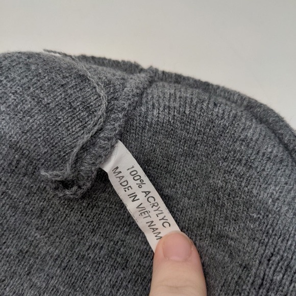 Kixor Herbicide Men's Knit Beanie Hat Cap Gray 100% Acrylic Embroidered Logo - Picture 11 of 11